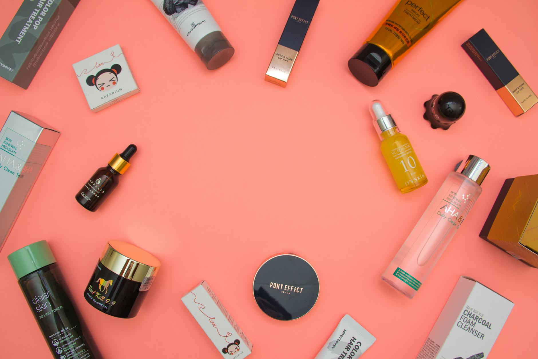 Curated selection of travel-sized beauty products showcasing TSA liquid convenience.