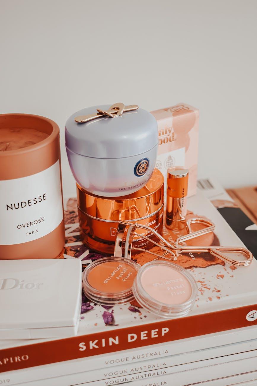 Jar of expensive skincare next to a much cheaper, effective alternative.